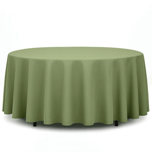 Premium Polyester Round Tablecloth 108" - 220GSM - By TCF Linens