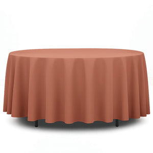 Premium Polyester Round Tablecloth 108" - 220GSM - By TCF Linens