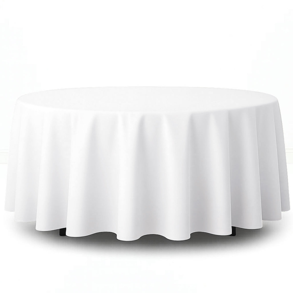 Premium Polyester Round Tablecloth 108" - 220GSM - By TCF Linens