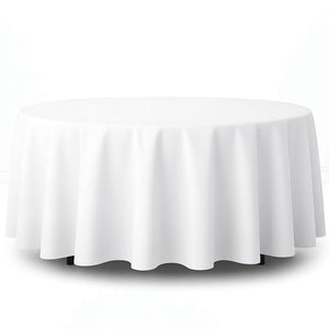 Premium Polyester Round Tablecloth 108" - 220GSM - By TCF Linens
