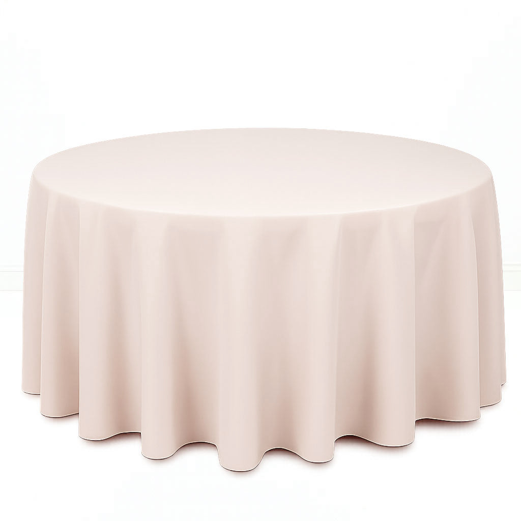 Premium Polyester Round Tablecloth 120" - 220GSM - By TCF Linens