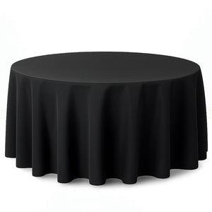 Premium Polyester Round Tablecloth 120" - 220GSM - By TCF Linens