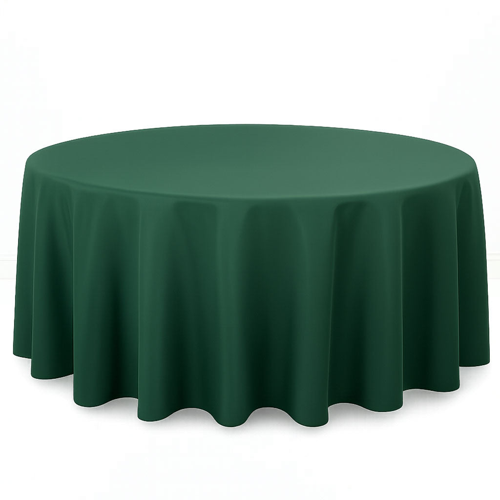 Premium Polyester Round Tablecloth 120" - 220GSM - By TCF Linens