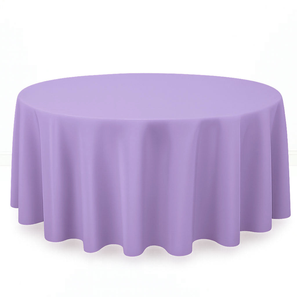 Premium Polyester Round Tablecloth 120" - 220GSM - By TCF Linens