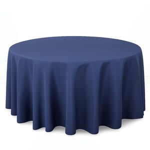 Premium Polyester Round Tablecloth 120" - 220GSM - By TCF Linens