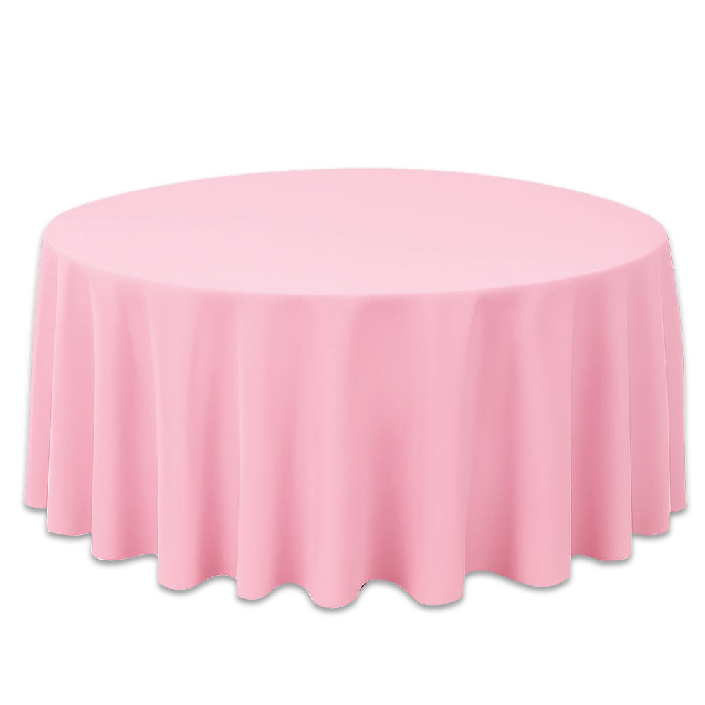 Premium Polyester Round Tablecloth 120" - 220GSM - By TCF Linens