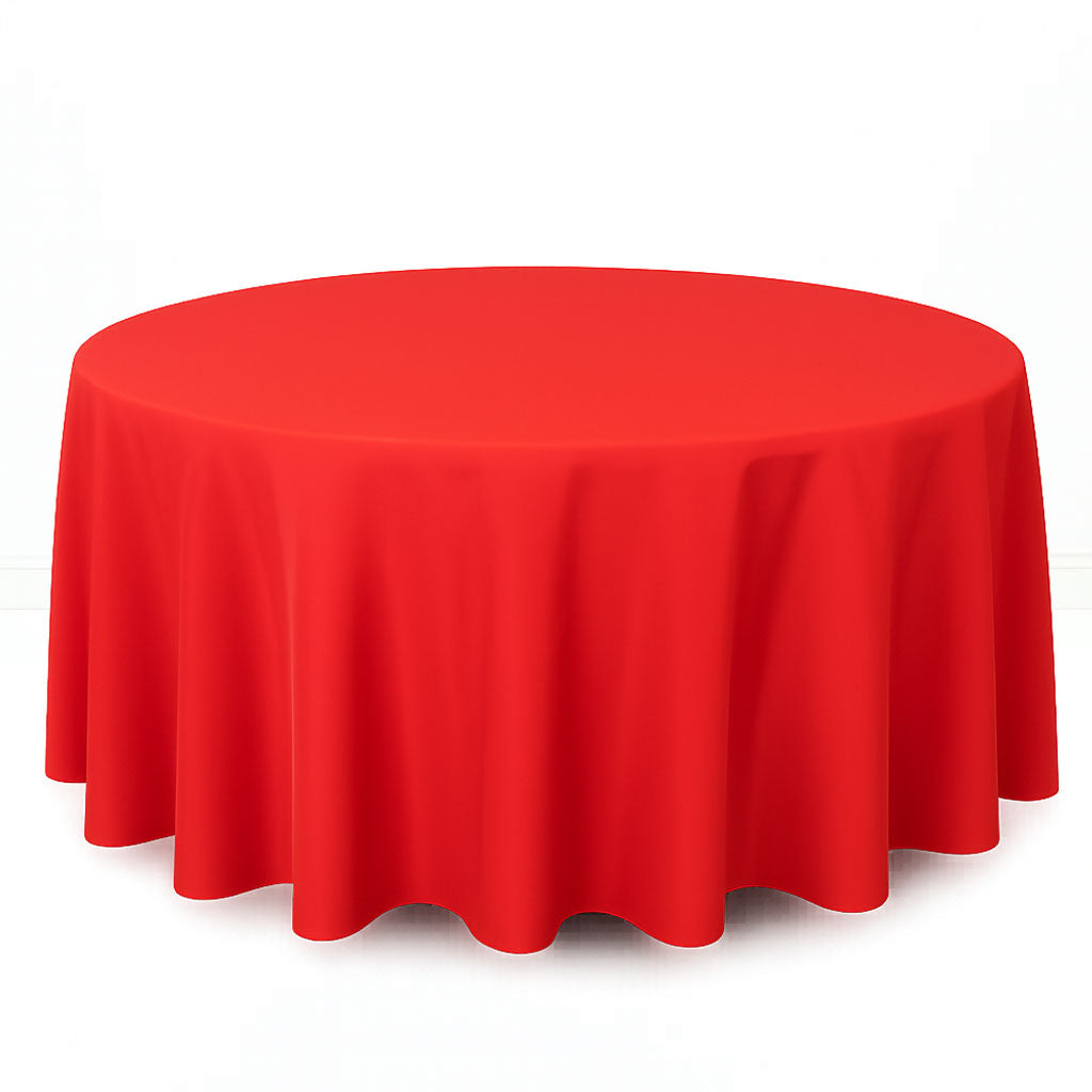 Premium Polyester Round Tablecloth 120" - 220GSM - By TCF Linens