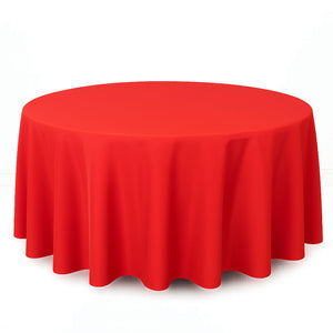 Premium Polyester Round Tablecloth 120" - 220GSM - By TCF Linens