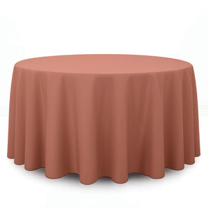 Premium Polyester Round Tablecloth 120" - 220GSM - By TCF Linens