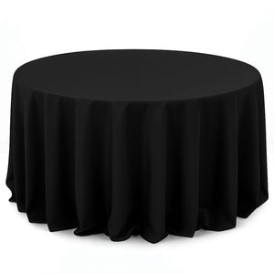 Premium Polyester Round Tablecloth 132" - 220GSM - By TCF Linens