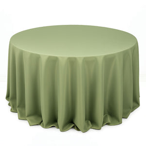 Premium Polyester Round Tablecloth 132" - 220GSM - By TCF Linens