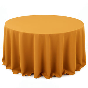 Premium Polyester Round Tablecloth 132" - 220GSM - By TCF Linens