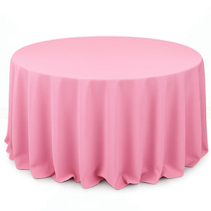 Premium Polyester Round Tablecloth 132" - 220GSM - By TCF Linens