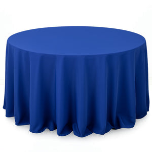Premium Polyester Round Tablecloth 132" - 220GSM - By TCF Linens