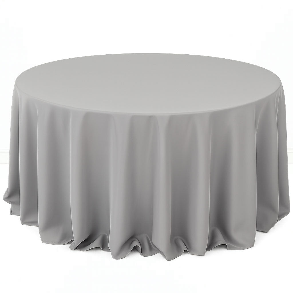 Premium Polyester Round Tablecloth 132" - 220GSM - By TCF Linens