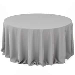 Premium Polyester Round Tablecloth 132" - 220GSM - By TCF Linens