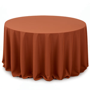 Premium Polyester Round Tablecloth 132" - 220GSM - By TCF Linens