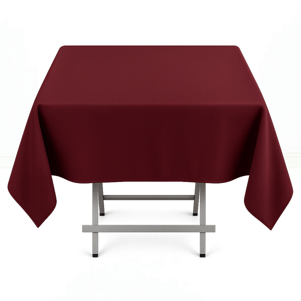 Premium Polyester Square Tablecloth 54"x54" - 220GSM - By TCF Linens