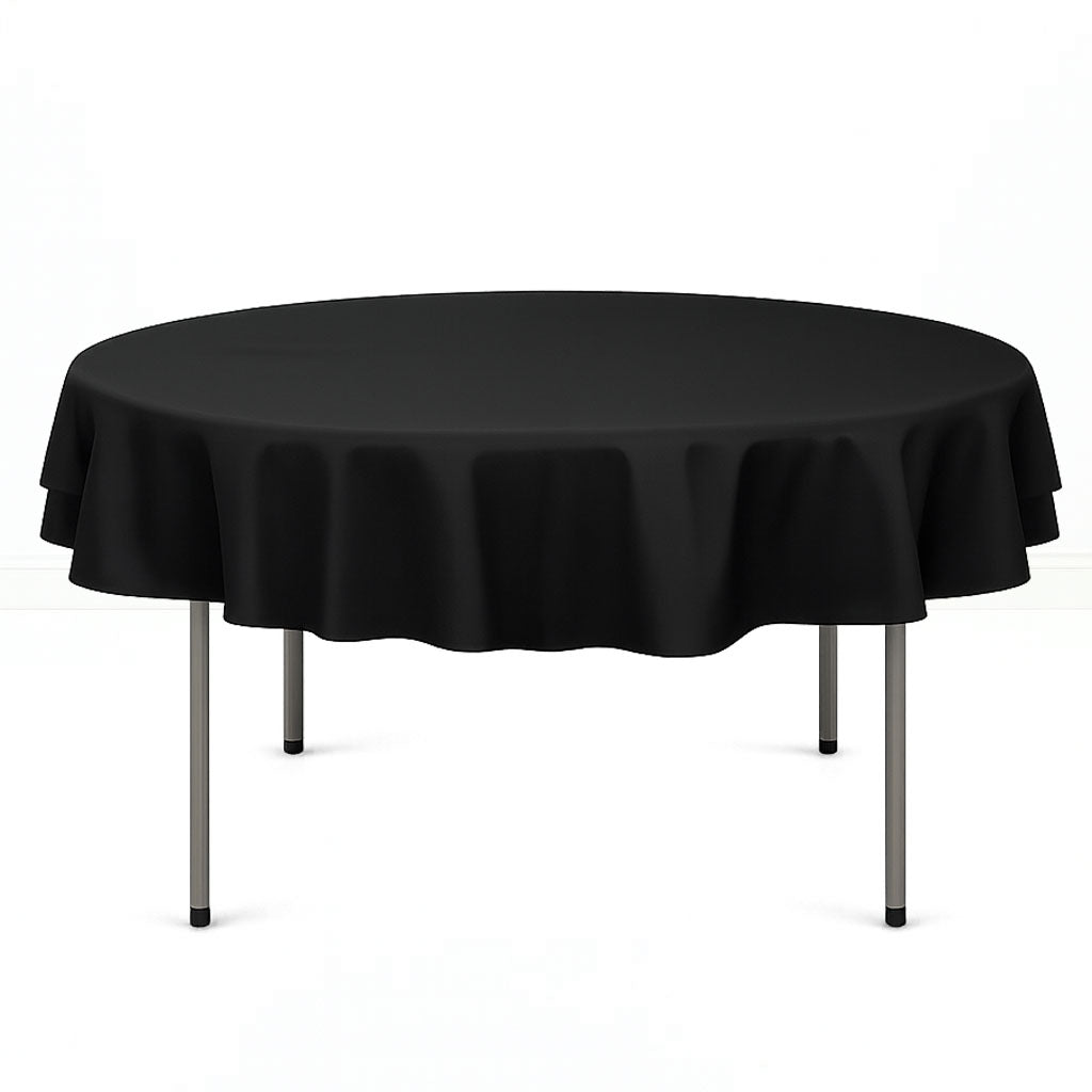 Premium Polyester Round Tablecloth 70" - 220GSM - By TCF Linens