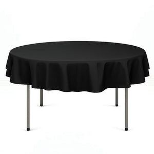 Premium Polyester Round Tablecloth 70" - 220GSM - By TCF Linens