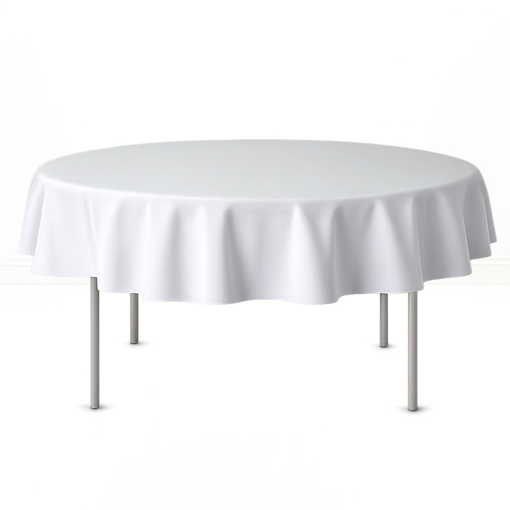 Premium Polyester Round Tablecloth 70" - 220GSM - By TCF Linens