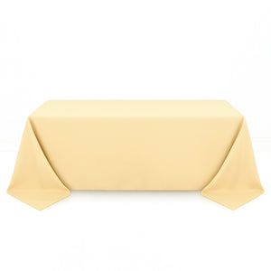Premium Polyester Rectangle Tablecloth 90"x132" - 220GSM - By TCF Linens