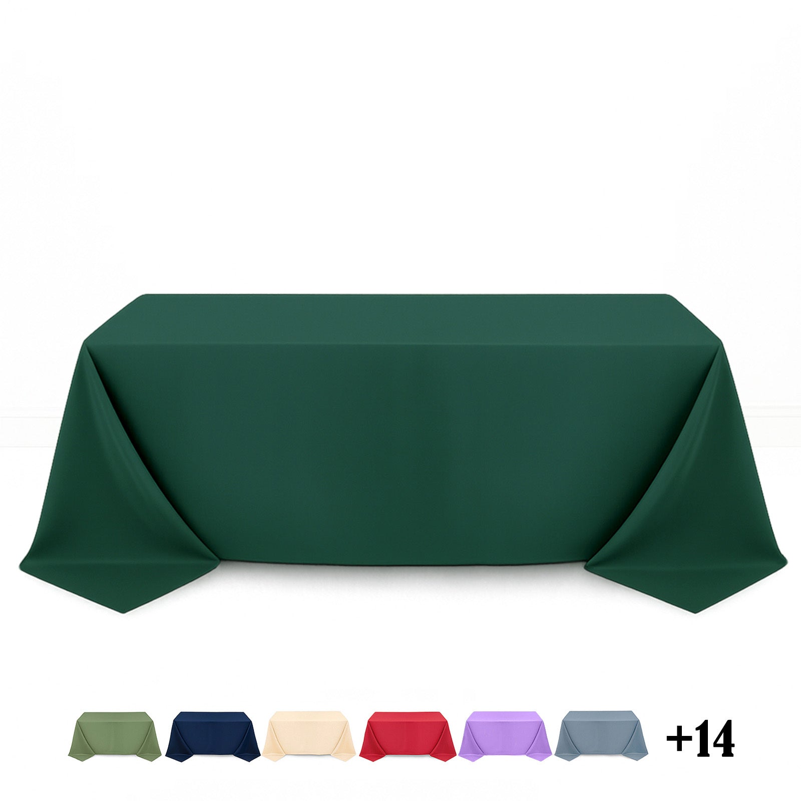 Premium Polyester Rectangle Tablecloth 90"x132" - 220GSM - By TCF Linens