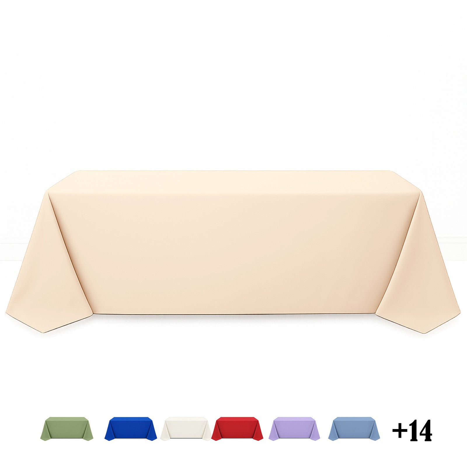Premium Polyester Rectangle Tablecloth 90"x156" - 220GSM - By TCF Linens