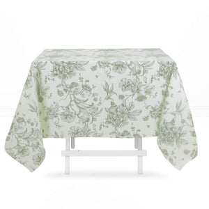 Polyester Square Tablecloth 70"x70" French Toile Pattern - By TCF Linens
