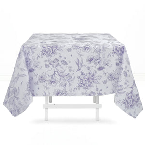 Polyester Square Tablecloth 70"x70" French Toile Pattern - By TCF Linens