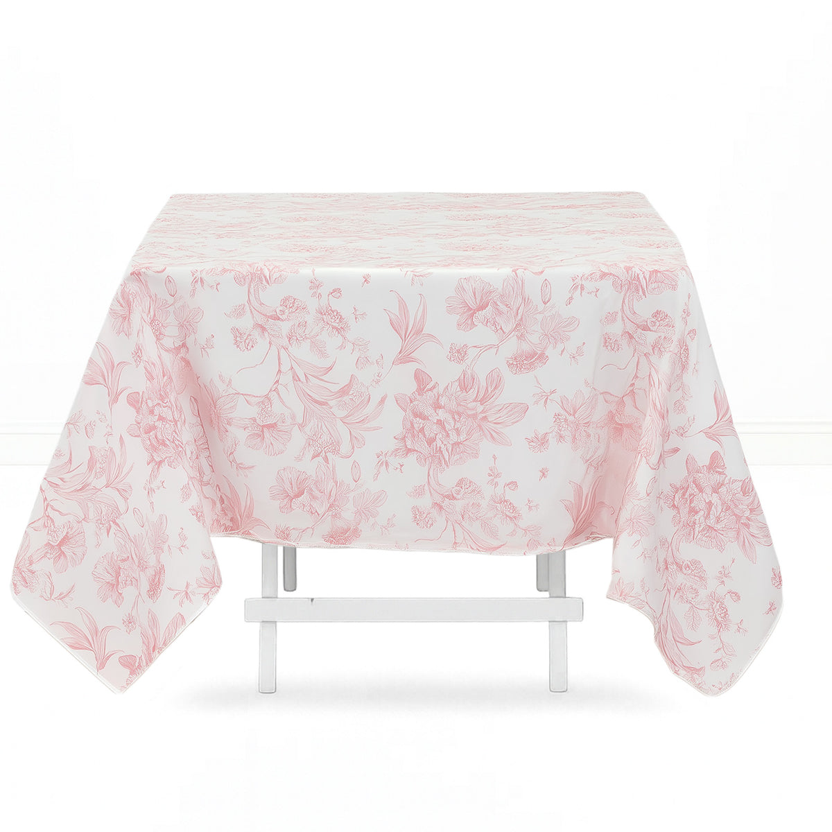 Polyester Square Tablecloth 70"x70" French Toile Pattern - By TCF Linens