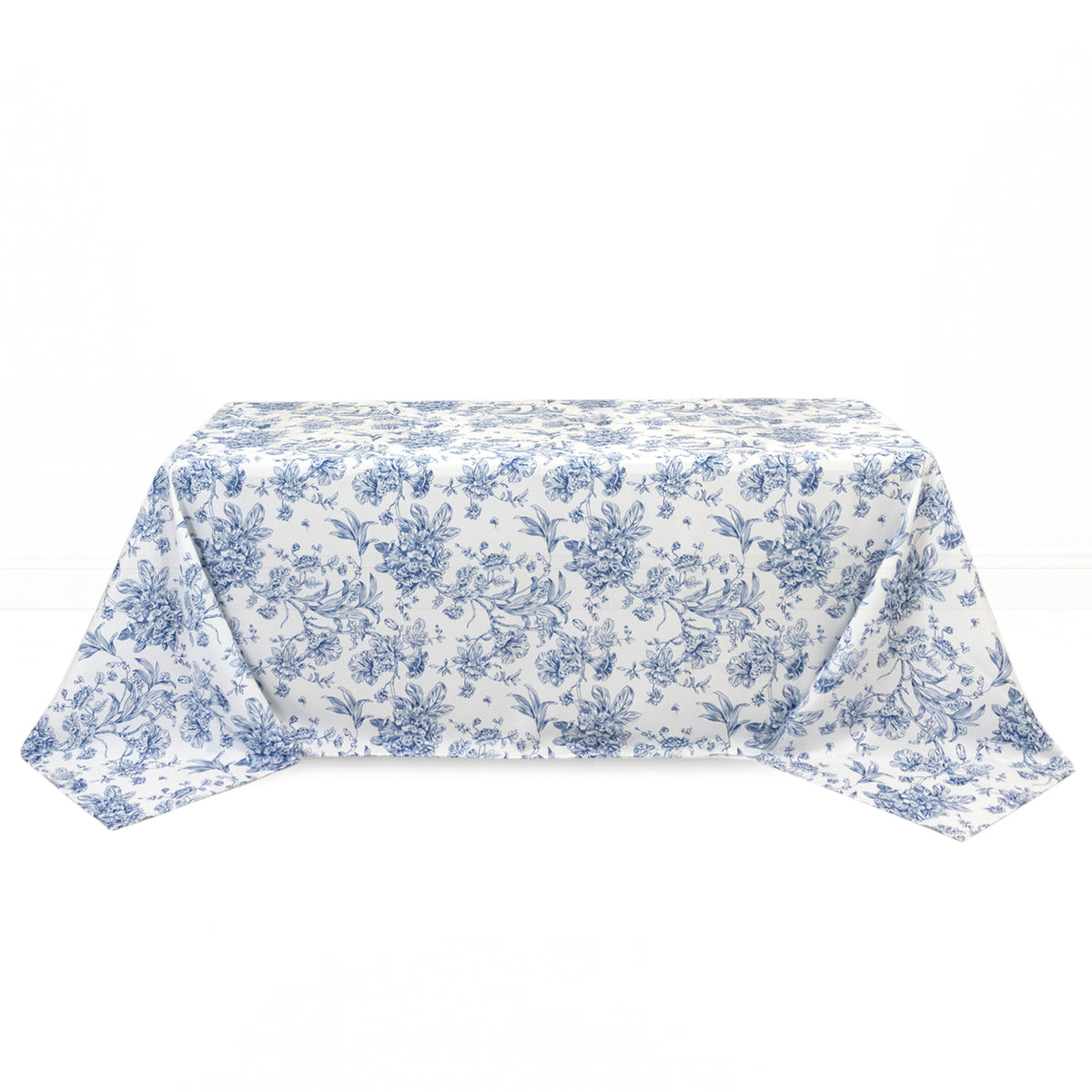 Polyester Rectangular Tablecloth 90"x132" French Toile Pattern - By TCF Linens