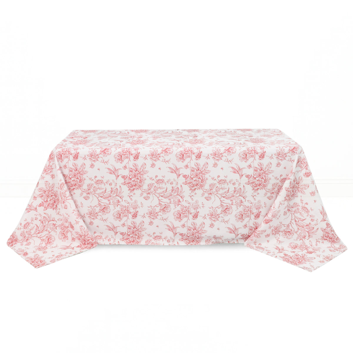 Polyester Rectangular Tablecloth 90"x132" French Toile Pattern - By TCF Linens