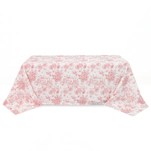 Polyester Rectangular Tablecloth 90"x132" French Toile Pattern - By TCF Linens
