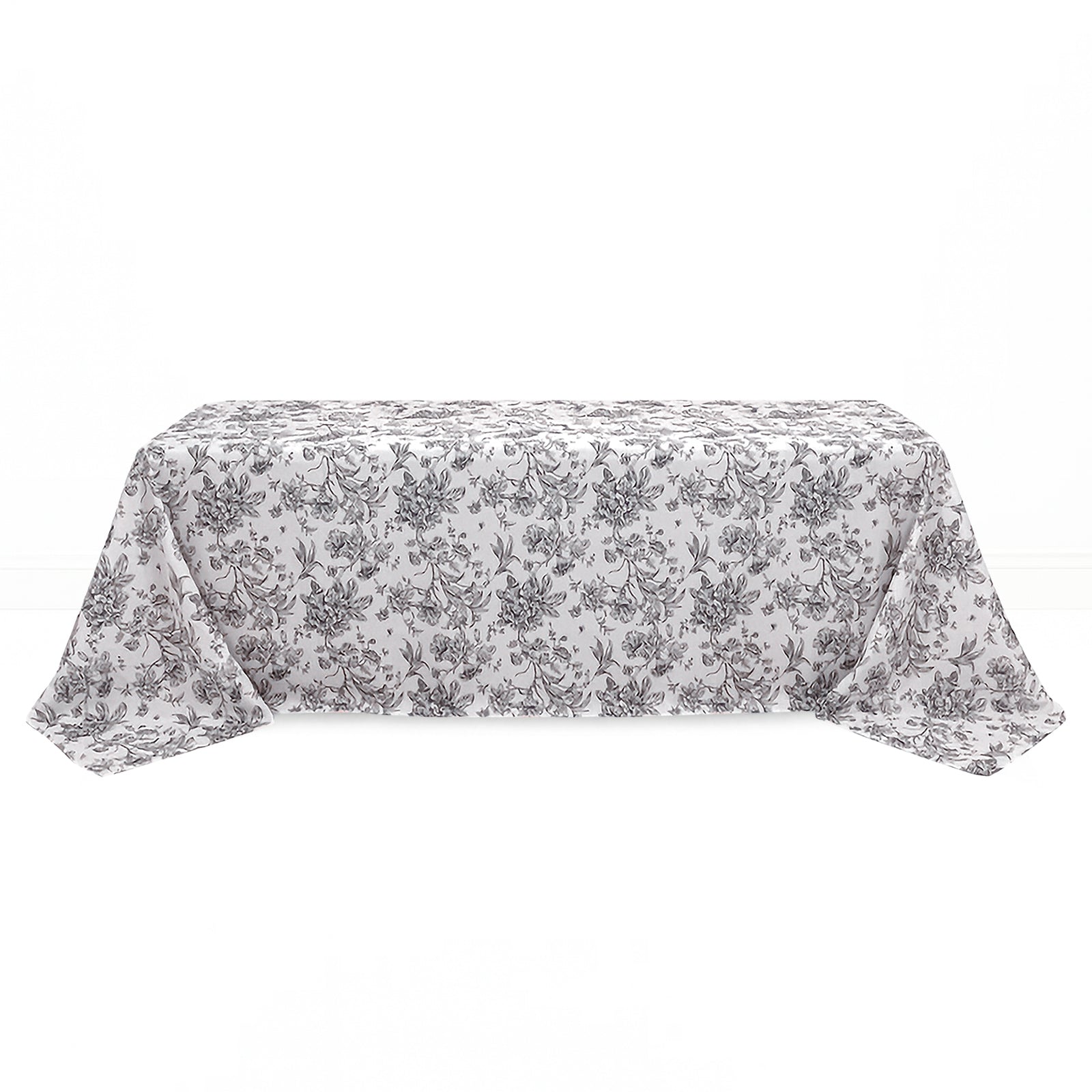 Polyester Rectangular Tablecloth 90"x156" French Toile Pattern - By TCF Linens