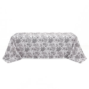 Polyester Rectangular Tablecloth 90"x156" French Toile Pattern - By TCF Linens