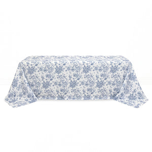 Polyester Rectangular Tablecloth 90"x156" French Toile Pattern - By TCF Linens
