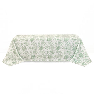 Polyester Rectangular Tablecloth 90"x156" French Toile Pattern - By TCF Linens