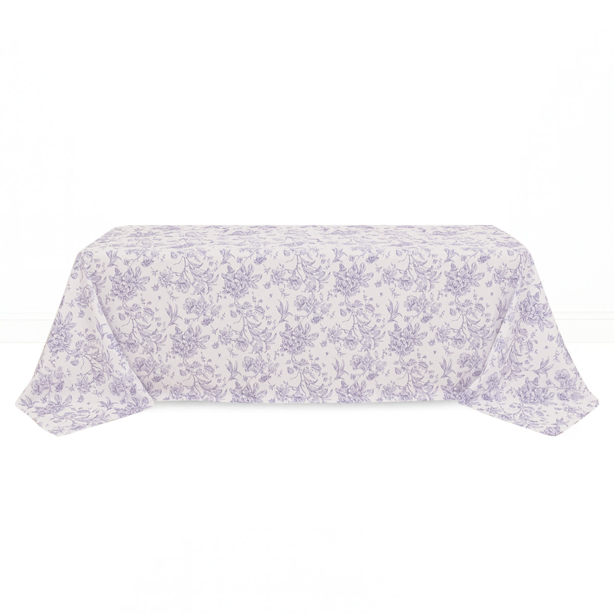 Polyester Rectangular Tablecloth 90"x156" French Toile Pattern - By TCF Linens