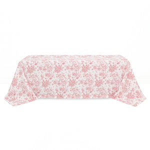 Polyester Rectangular Tablecloth 90"x156" French Toile Pattern - By TCF Linens