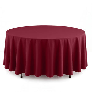 Scuba Polyester Round Tablecloth 108" - By TCF Linens