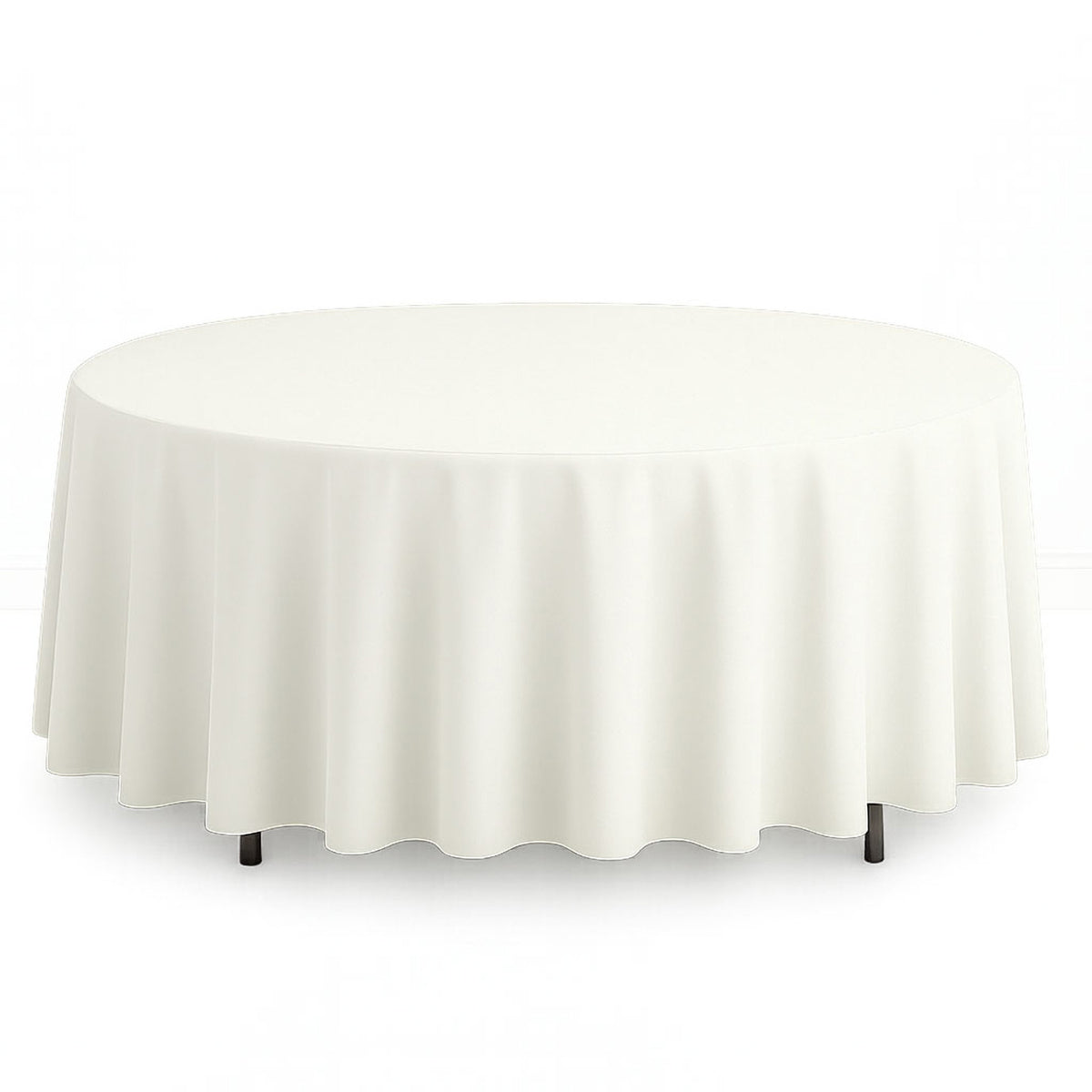 Scuba Polyester Round Tablecloth 108" - By TCF Linens