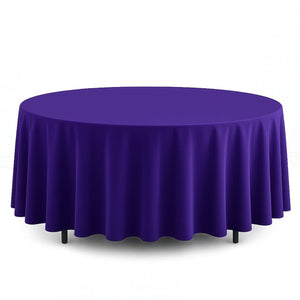 Scuba Polyester Round Tablecloth 108" - By TCF Linens