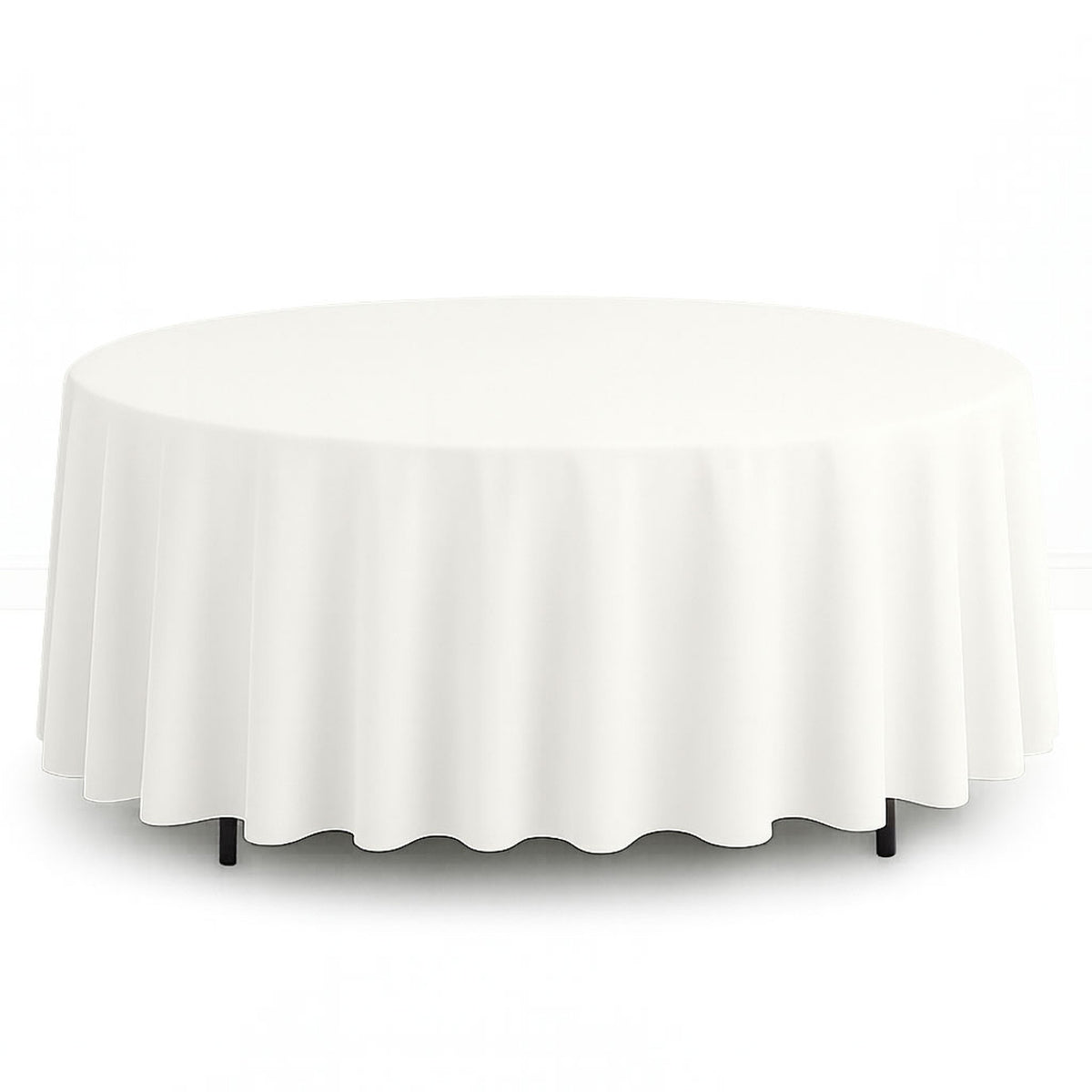 Scuba Polyester Round Tablecloth 108" - By TCF Linens