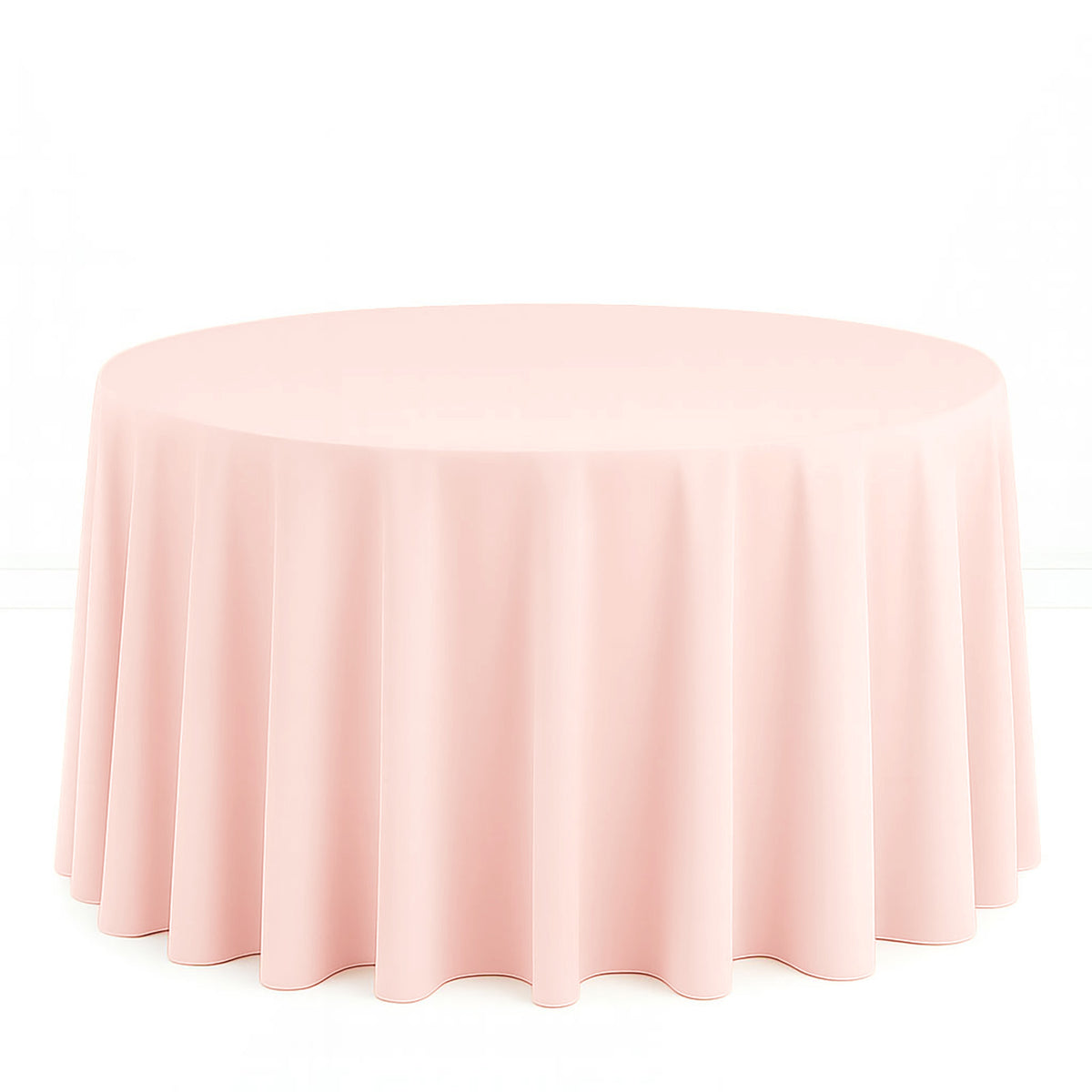 Scuba Polyester Round Tablecloth 120" - By TCF Linens