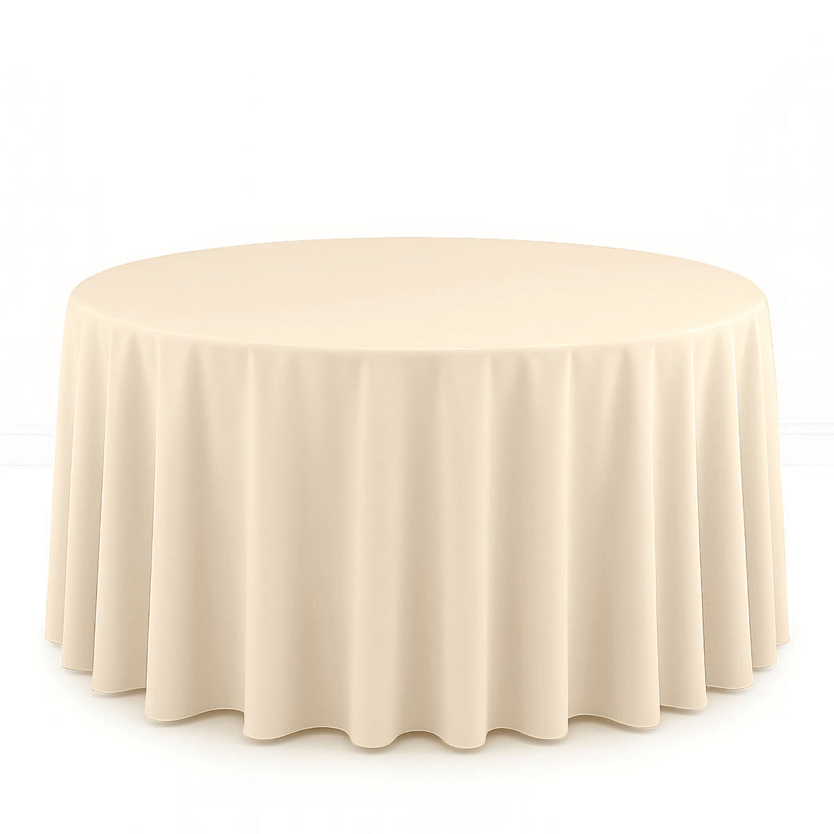 Scuba Polyester Round Tablecloth 120" - By TCF Linens