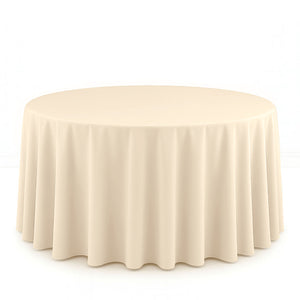 Scuba Polyester Round Tablecloth 120" - By TCF Linens