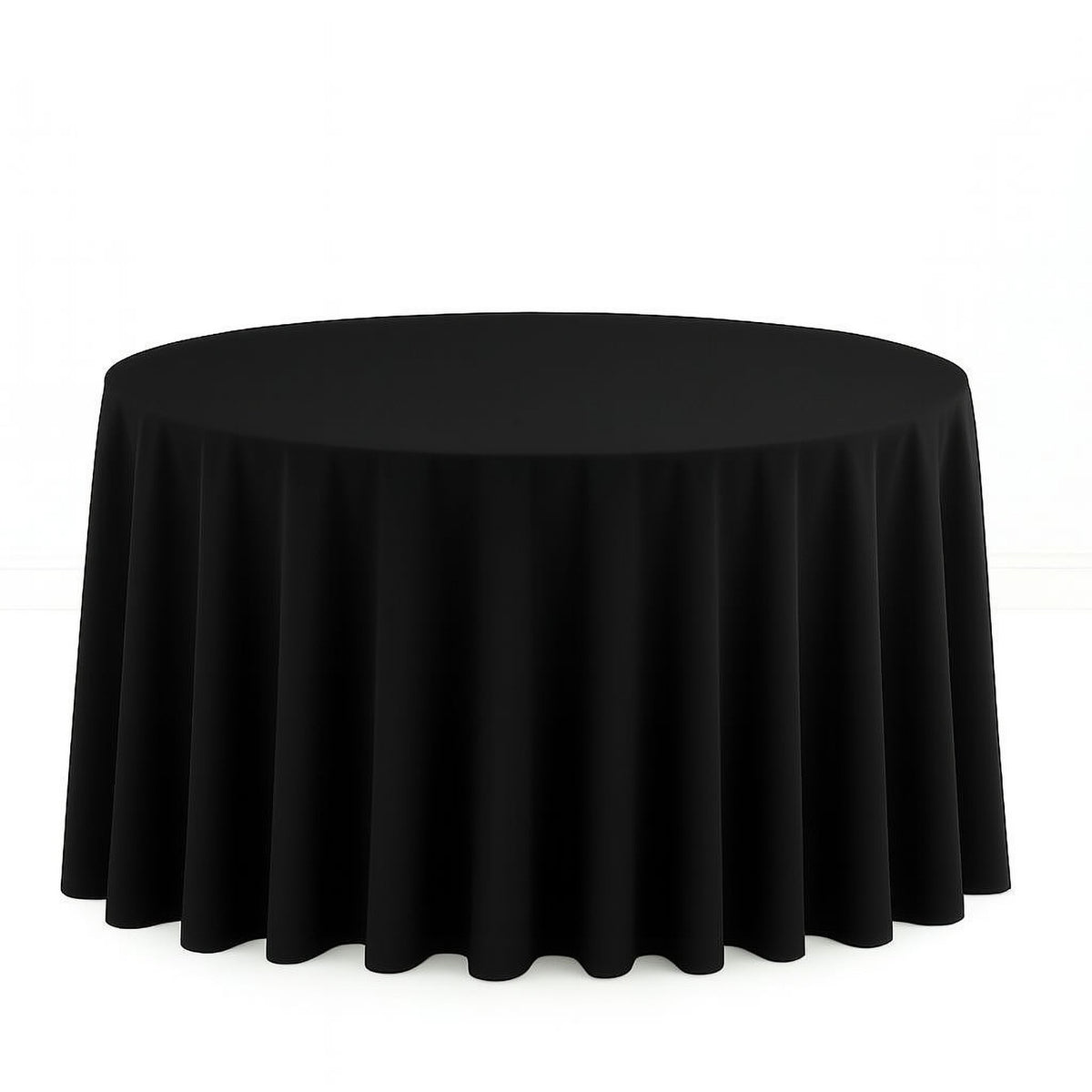 Scuba Polyester Round Tablecloth 120" - By TCF Linens