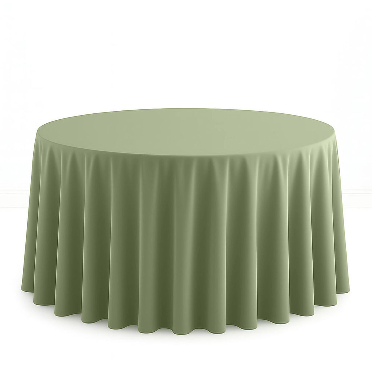 Scuba Polyester Round Tablecloth 120" - By TCF Linens