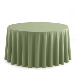 Scuba Polyester Round Tablecloth 120" - By TCF Linens